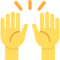 Raising Hands emoji on Twitter